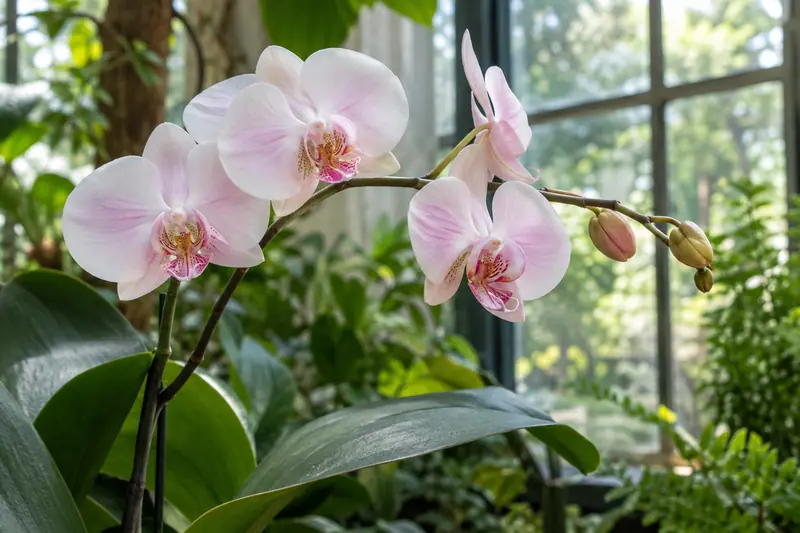 AI illustration: AI illustration: orchid flower; generic detail, not a photograph of this place.
