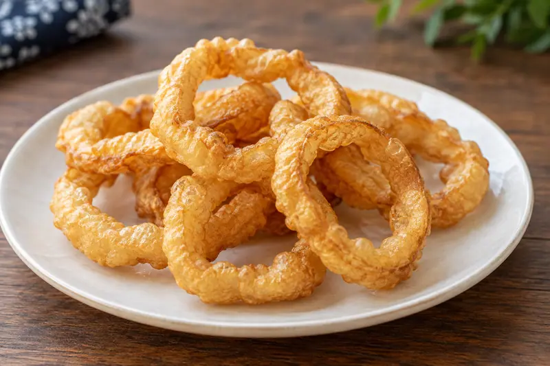 AI illustration: Thin crisp fried wheat dough rings