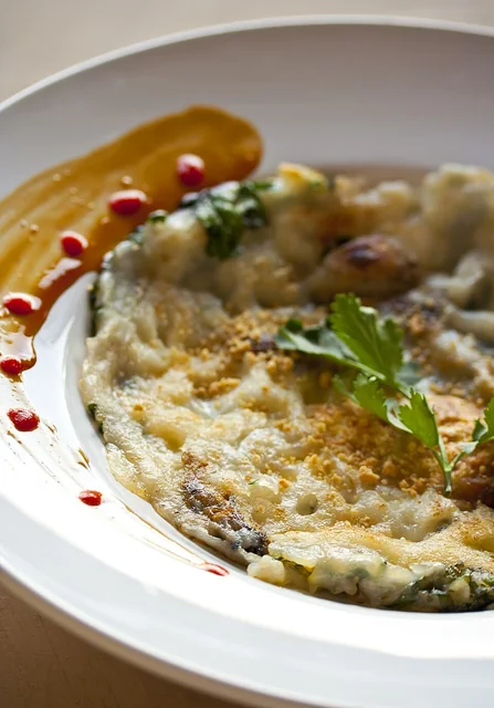 Photograph of Oyster omelet (蚵仔煎).