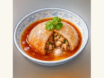 Changhua ba-wan · 彰化肉圓 · AI dish illustration