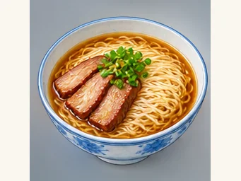 Zhenjiang pot-lid noodles · 锅盖面 · AI dish illustration