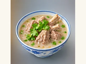 Huguan lamb soup · 壶关羊汤 · AI dish illustration