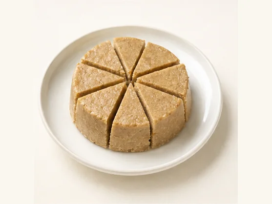 Tibetan masen barley & butter sweet · 西藏玛森 · AI dish illustration