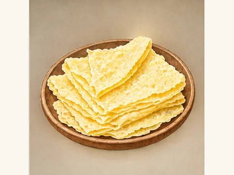 Menyuan milk skin · 门源奶皮 · AI dish illustration
