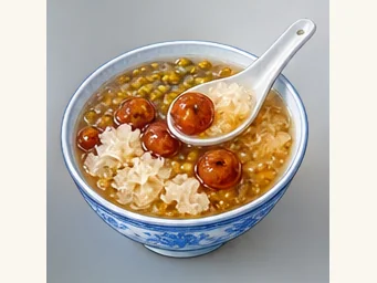Yanshan chilled sweet soup · 铅山清补凉 · AI dish illustration