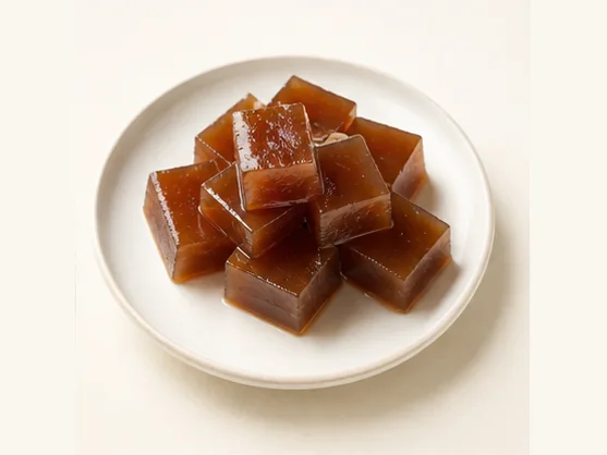 Yunnan tamarind fruit sweets · 酸角糕 · AI dish illustration