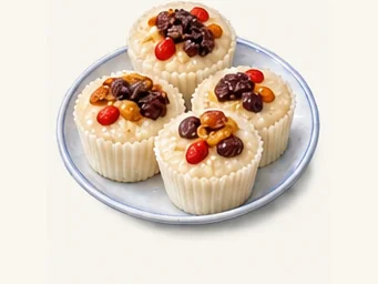 Shuligao steamed rice cakes · 熟梨糕 · AI dish illustration