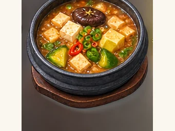 Yanji soybean-paste soup · 延吉酱汤 · AI dish illustration