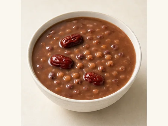 Lanzhou sweet grey-pea soup · 兰州灰豆子 · AI dish illustration