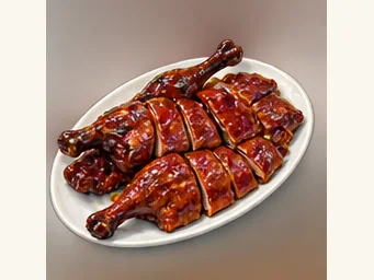 Changde spiced pressed duck · 常德酱板鸭 · AI dish illustration