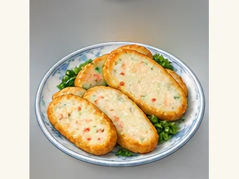 Wenzhou fish cake · 温州鱼饼 · AI dish illustration