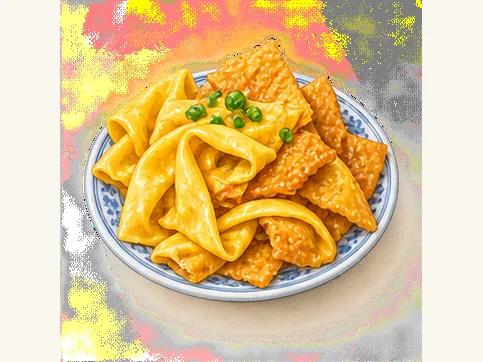 Gezha · 饹馇 · AI dish illustration