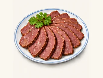 Shangdang donkey meat · 上党驴肉 · AI dish illustration