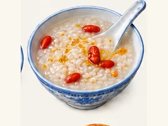 Liquan sweet fermented rice · 礼泉醪糟 · AI dish illustration