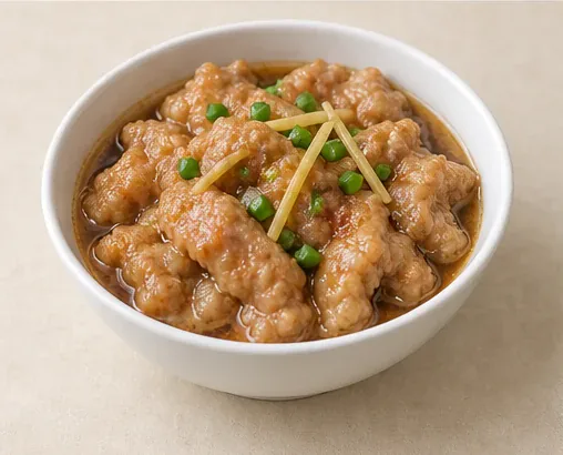 小酥肉 · Xi’an Steamed Beef Xiaosurou · AI dish illustration