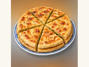 Lard-enriched flatbread · 脂油饼 · AI dish illustration