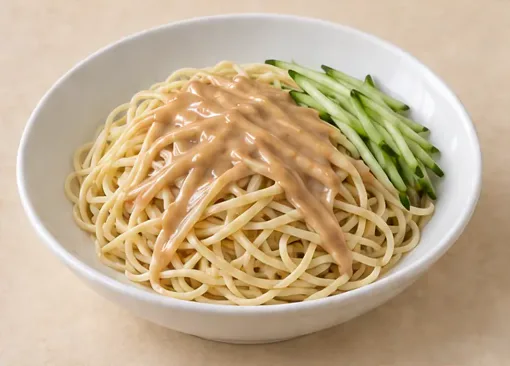 上海冷面 · Shanghai Cold Noodles · AI dish illustration