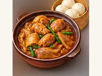 Henan stir-braised chicken · 熬炒鸡 · AI dish illustration