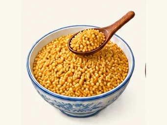 Mongolian roasted millet · 炒米 · AI dish illustration
