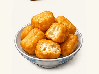 Baursak fried dough · 包尔萨克 · AI dish illustration