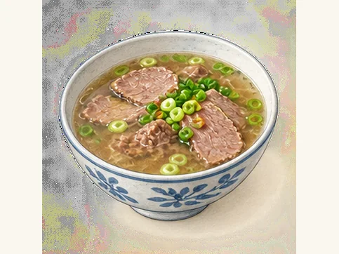 Beef soup · 牛肉汤 · AI dish illustration