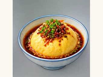 Grain-flour jiaotuan · 搅团 · AI dish illustration