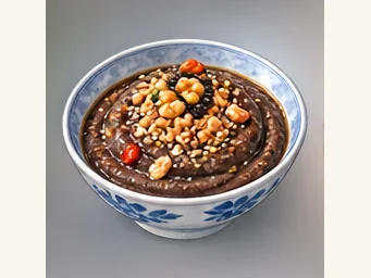 Three-grain sweet paste · 三合泥 · AI dish illustration