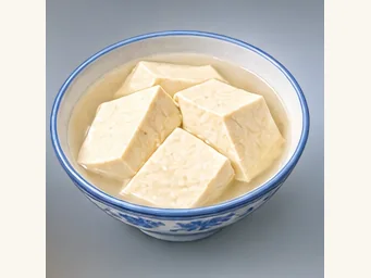 Xintian vinegar-set tofu · 新田醋水豆腐 · AI dish illustration