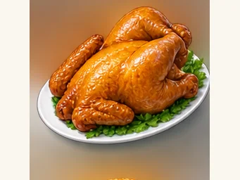 Jinfeng braised chicken · 金凤扒鸡 · AI dish illustration