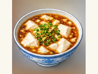 Gaotang soft tofu soup · 高唐老豆腐 · AI dish illustration