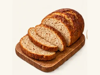 Russian-style leba bread · 俄罗斯列巴 · AI dish illustration