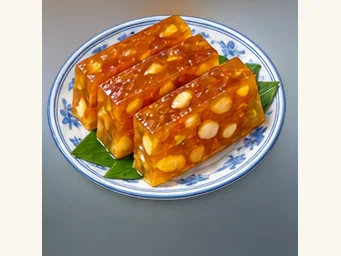 Pantang water-chestnut cake · 泮塘马蹄糕 · AI dish illustration