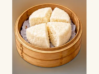 Zhijin fermented rice cakes · 织金发粑 · AI dish illustration