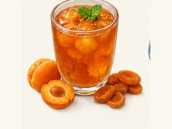Apricot-skin drink · 杏皮水 · AI dish illustration