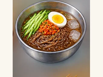Jixi cold noodles · 鸡西冷面 · AI dish illustration