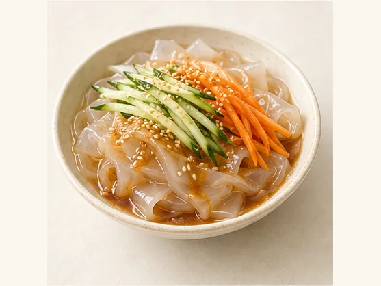 Northeastern glass-noodle salad · 东北大拉皮 · AI dish illustration
