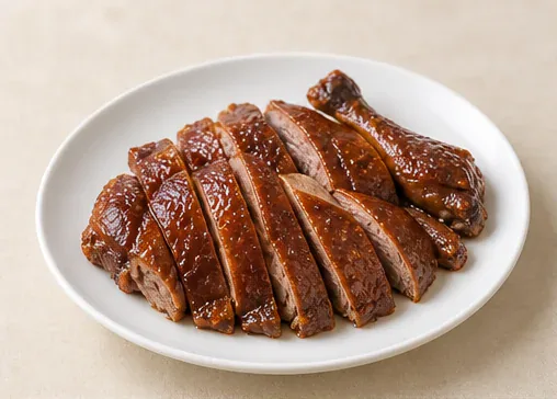 酱鸭 · Hangzhou Soy-Sauce Duck · AI dish illustration