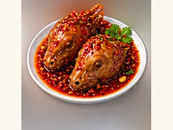 兔头 · AI dish illustration