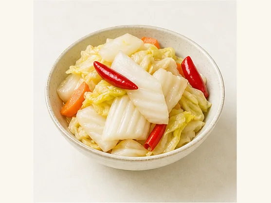 Sichuan brined pickled vegetables · 四川泡菜 · AI dish illustration