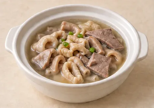 糟钵头 · Pork-Offal Casserole with Wine Lees · AI dish illustration