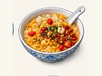 Fuling oil-toasted sweet rice wine · 涪陵油醪糟 · AI dish illustration