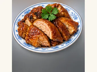 Zhengding Majia braised chicken · 正定马家卤鸡 · AI dish illustration