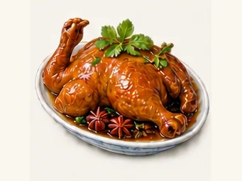 Cao Cao chicken · 曹操鸡 · AI dish illustration