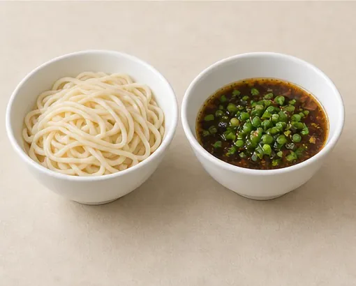 摆汤面 · Huyi Noodles for Dipping in Broth · AI dish illustration