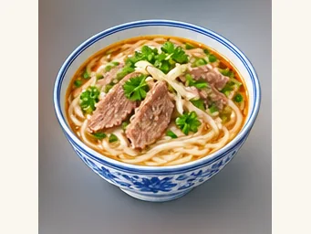 Panzhihua lamb rice noodles · 攀枝花羊肉米线 · AI dish illustration
