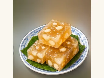 Guilin water-chestnut cake · 马蹄糕 · AI dish illustration