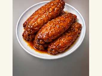 Swiss-sauce chicken wings · 瑞士鸡翼 · AI dish illustration