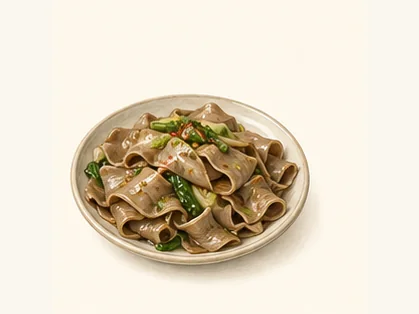 Heyang xuemian noodles · 合阳踅面 · AI dish illustration