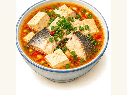 Wujiang tofu fish · 乌江豆腐鱼 · AI dish illustration