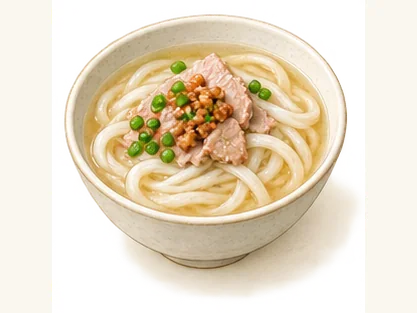 Deqing bamboo-pole rice noodles · 德庆竹篙粉 · AI dish illustration